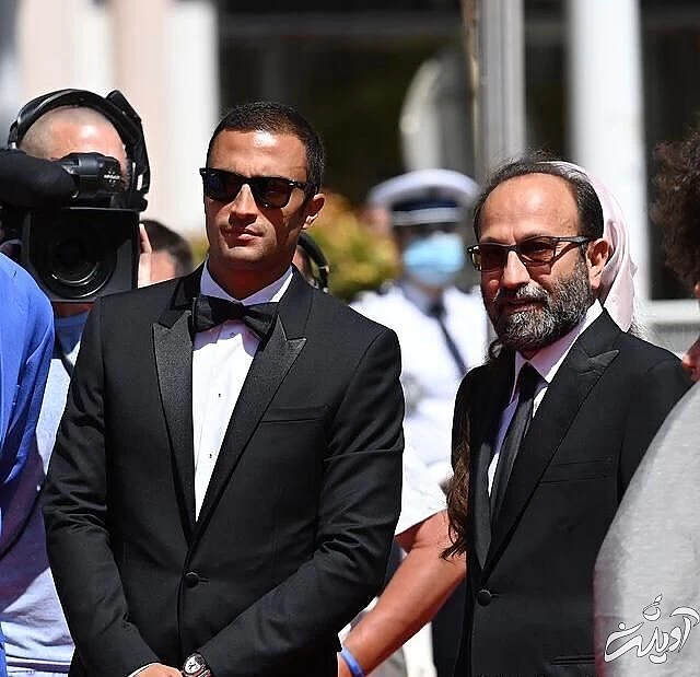 اصغر فرهادی و امیر جدیدی در جشنواره کن میر جدیدی و اصغر فرهادی